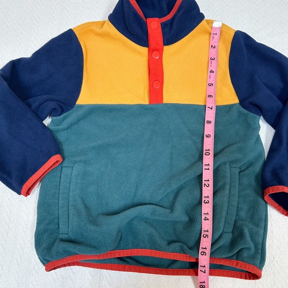 Hanna Andersson Colorblock Fleece pull over jogger sweater/sweatpants set - sz 5 - Picture 3 of 9